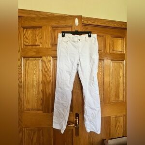 Ann Taylor - LOFT Modern Skinny White Cream Straight Leg Casual Pants